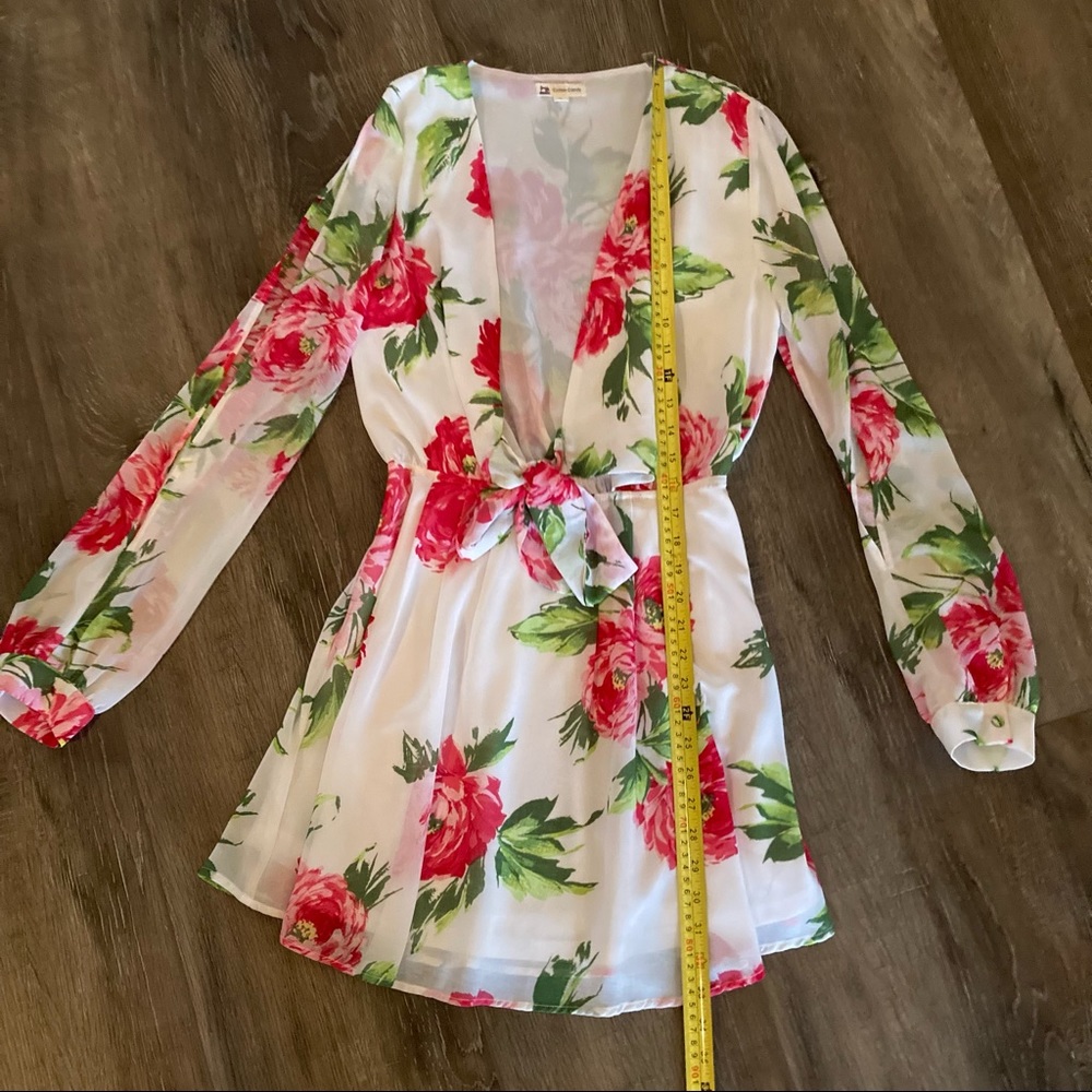 Cotton Candy Long Sleeve Floral Dress Size Small - Picture 12 of 15